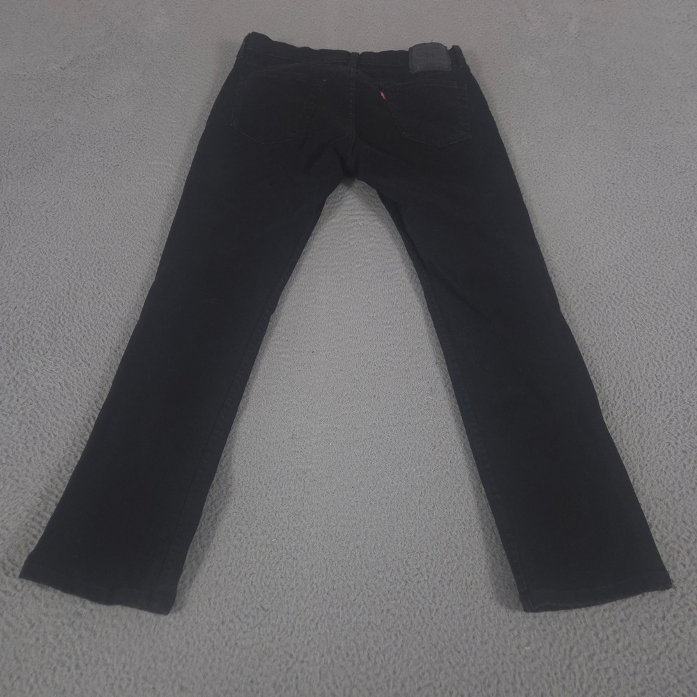 Levi Jeans Mens 34x30 Black 511 Slim Fit Stretch Denim Waterless Pants Cotton
